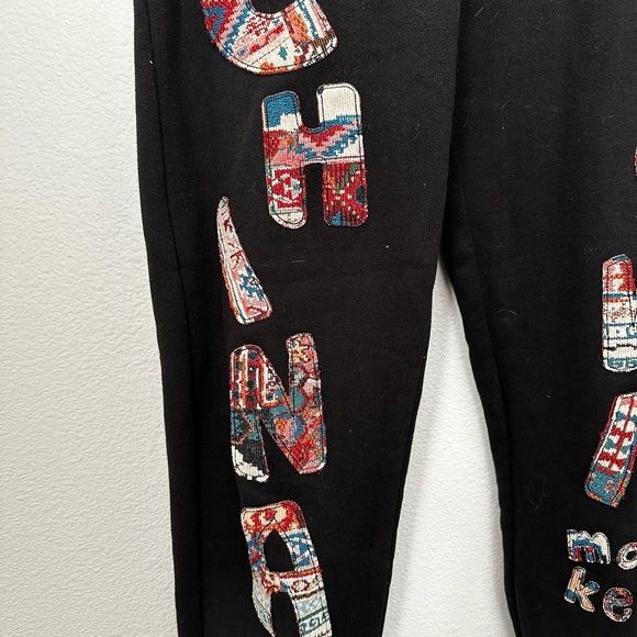 Rare Chinatown Market Patchwork Sweatpants. - Picture 2 of 9